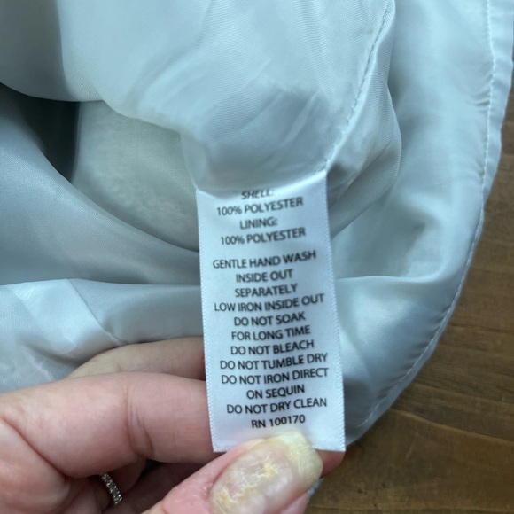 Kenar ivory skirt with sequins EUC Size 6 - Picture 4 of 7